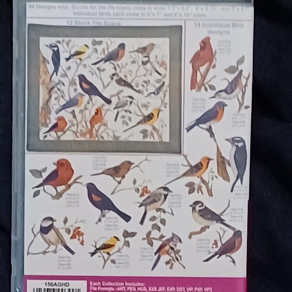 Machine Embroidery Design - Songbirds - Picture 2 of 2